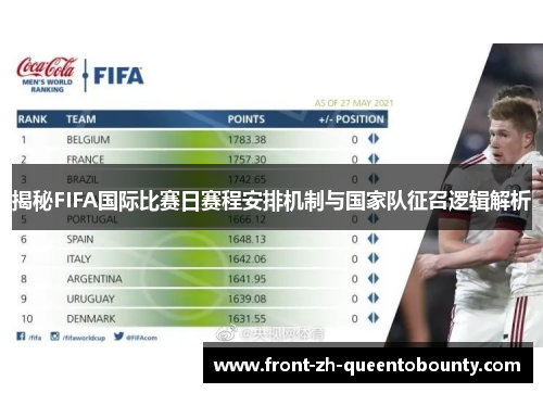 揭秘FIFA国际比赛日赛程安排机制与国家队征召逻辑解析